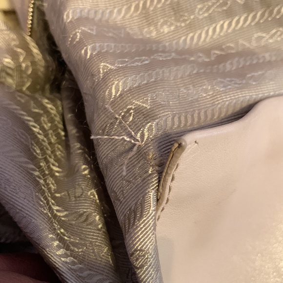 Prada Cream Leather Bag - Picture 6 of 16